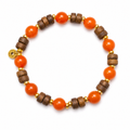Tiger Eye Nanhong Red Agate Charm Bracelet main product photo