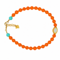 Classic Nanhong Red Agate Round Bead Bracelet main product photo