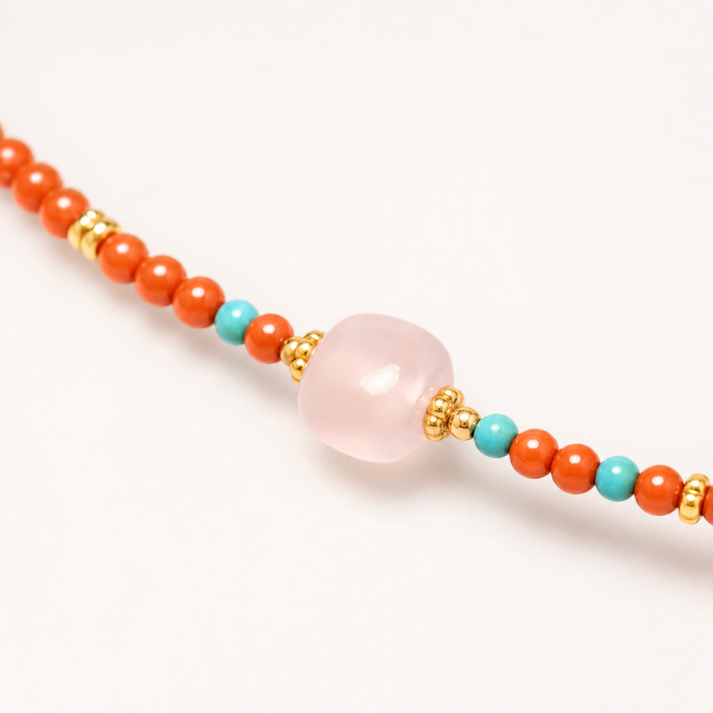 Slim Nanhong Red Agate Cord Bracelet product detail 2