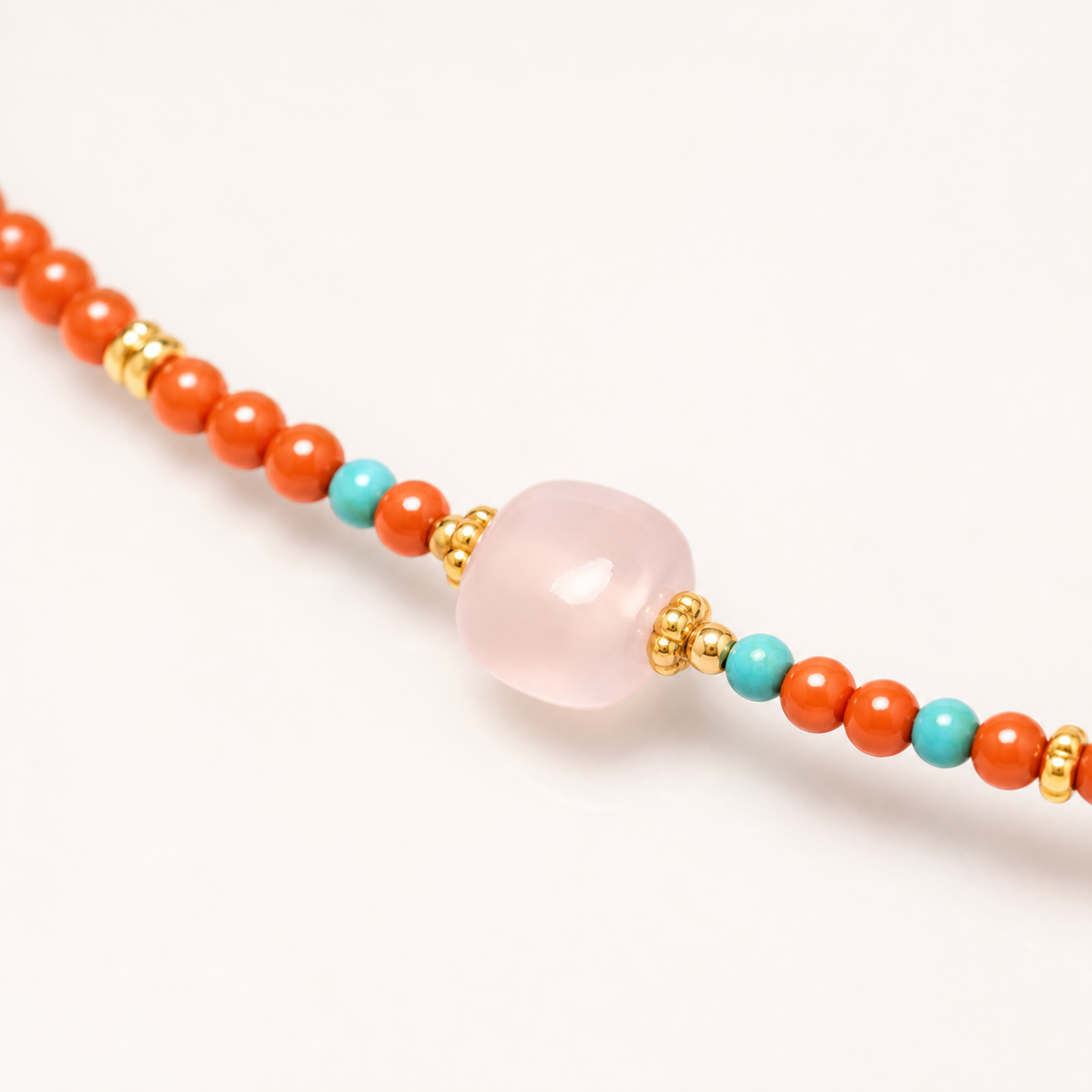 Slim Nanhong Red Agate Cord Bracelet product detail 2